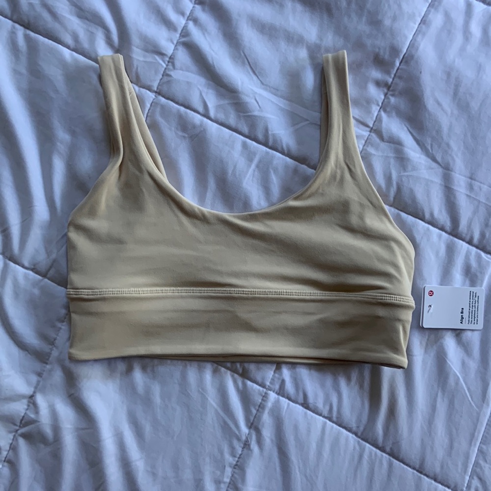 Lululemon Align Bra size 8 Pale Linen